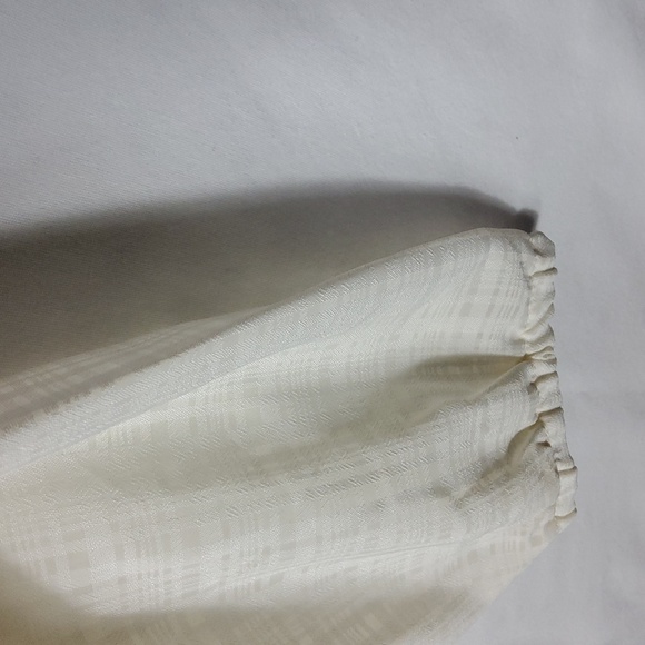 J Crew Cream Ruffled Women's Top Size S - Picture 5 of 7